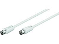 MicroConnect Coax M-F 1.5m White 75 Ohm Double Shielded