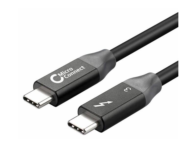 MicroConnect - Thunderbolt-Kabel - 24 pin USB-C (M)