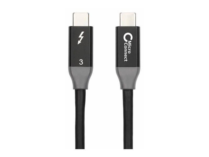 MicroConnect - Thunderbolt-Kabel - 24 pin USB-C (M)