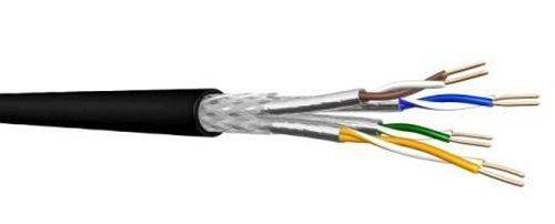 Draka UC LR22 Cat. 7 10Gbit S/FTP, PiMF, schwarzes PE für Aussenverlegung, 1000 m Einwegtrommel