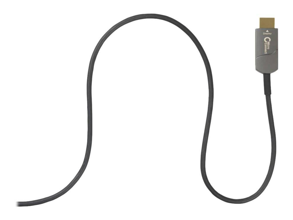 MicroConnect Premium - HDMI-Kabel mit Ethernet - HDMI männlich zu HDMI männlich - 10 m - Hybrid Kupfer/Kohlefaser - Schw