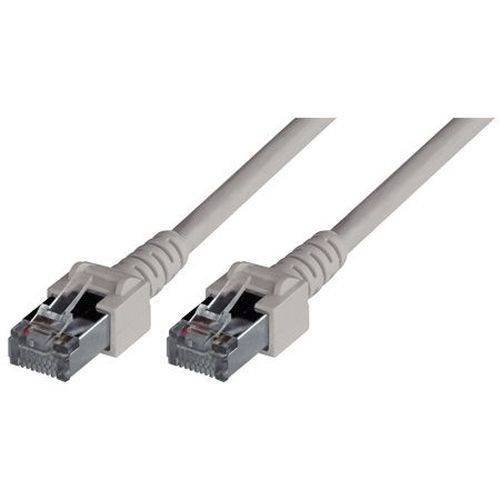 Zwei graue Ethernet-Kabel mit RJ45-Steckern auf weißem Hintergrund.
