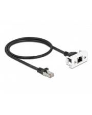 Delock Netzwerkverlängerungskabel - RJ-45 (M) - zu RJ-45 (W) Paneel montierbar -