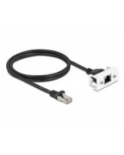 Delock Netzwerkverlängerungskabel - RJ-45 (M) - zu RJ-45 (W) Paneel montierbar -