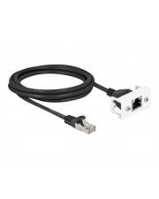 Delock Netzwerkverlängerungskabel - RJ-45 (M) - zu RJ-45 (W) Paneel montierbar -