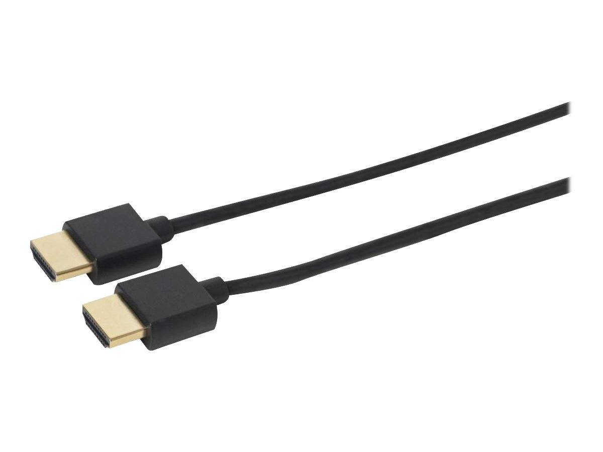 MicroConnect - Highspeed - HDMI-Kabel mit Ethernet - HDMI männlich zu HDMI männlich - 3 m - Schwarz - Dolby TrueHD-Unter