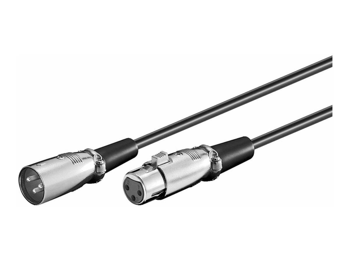 MicroConnect Audioverlängerungskabel - XLR3weiblich zu XLR3 männlich - 5 m -