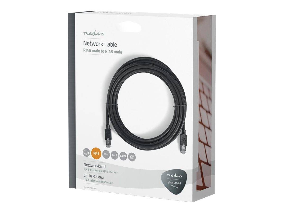 Nedis Cat 6 Kabel | RJ45 Stecker | RJ45 Stecker | F/UTP | 15.0 m rund | LSZH /