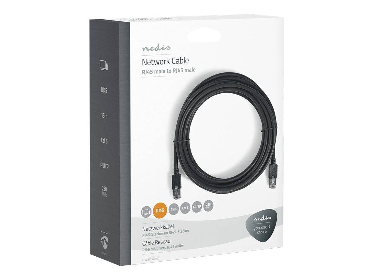 Nedis Cat 6 Kabel | RJ45 Stecker | RJ45 Stecker | F/UTP | 15.0 m rund | LSZH /
