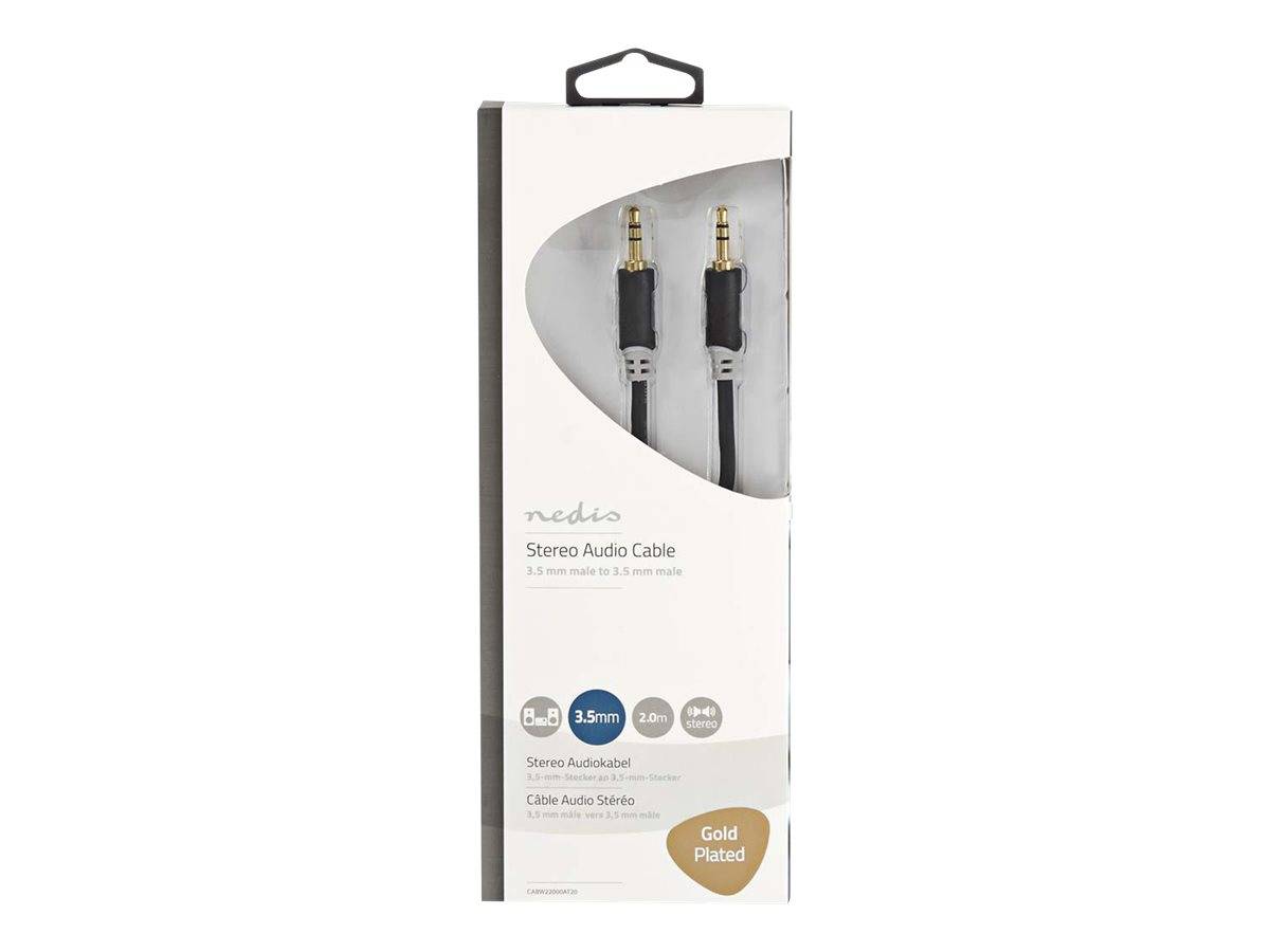 KAB NEDIS Stereo-Audiokabel | 3.5 mm Stecker | 3.5 mm | Vergoldet | 2.00 m |