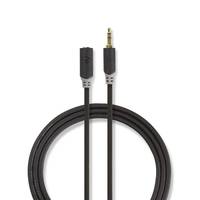 Nedis Stereo-Audiokabel| 3.5 mm Stecker| 3.5 Buchse| Vergoldet| 1.00 m| rund|