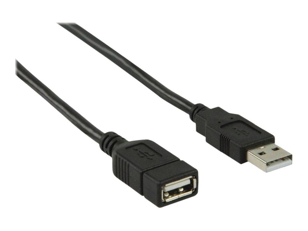 Nedis USB-Kabel | USB 2.0 | USB-A Stecker | USB-A Buchse - 480 Mbps | Vernickelt