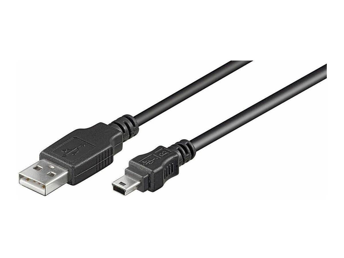 MicroConnect USB-Kabel - USB (M) zu Mini-USB, Typ B (M)USB 2.0 - 10 m - Schwarz