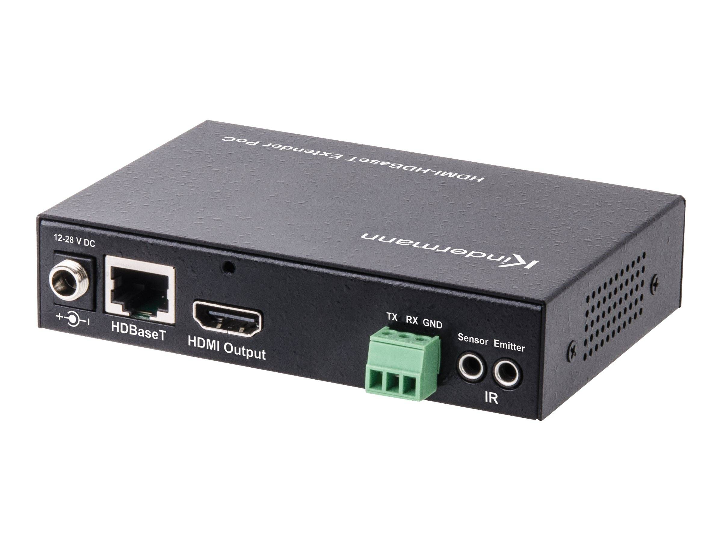 Kindermann HDMI-HDBT Extender PoC - Receiver Umwandlung HDBT in HDMI IR-Signalen