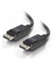 C2G 15FT DISPLAYPORT CABLE WITH LATCHES 8K UHD M/M BLACK 4,57 m Schwarz
