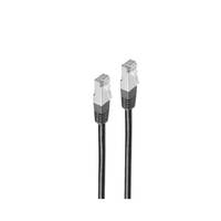 Patchkabel cat 6 S/FTP PIMF Halogenfrei schwarz 1m