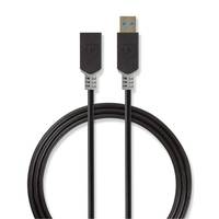 Nedis CCBW61010AT20 - 2 m - USB A - USB A - USB 3.2 Gen 1 (3.1 Gen 1) - 4,8