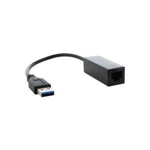 Microconnect USBETHGW10, Kabelgebunden, USB, Ethernet, 1000 Mbit/s, Schwarz