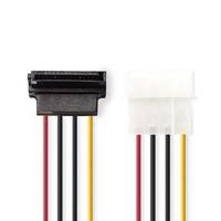 Nedis Interne Stromkabel | Molex Stecker | SATA 15-Pin-Buchse | Vergoldet | 0.15