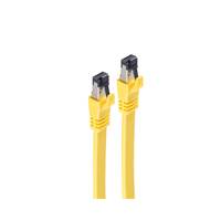 shiverpeaks Flachband Patchkabel Cat. 8.1, U/FTP, halogenfrei, gelb, 5,0 m