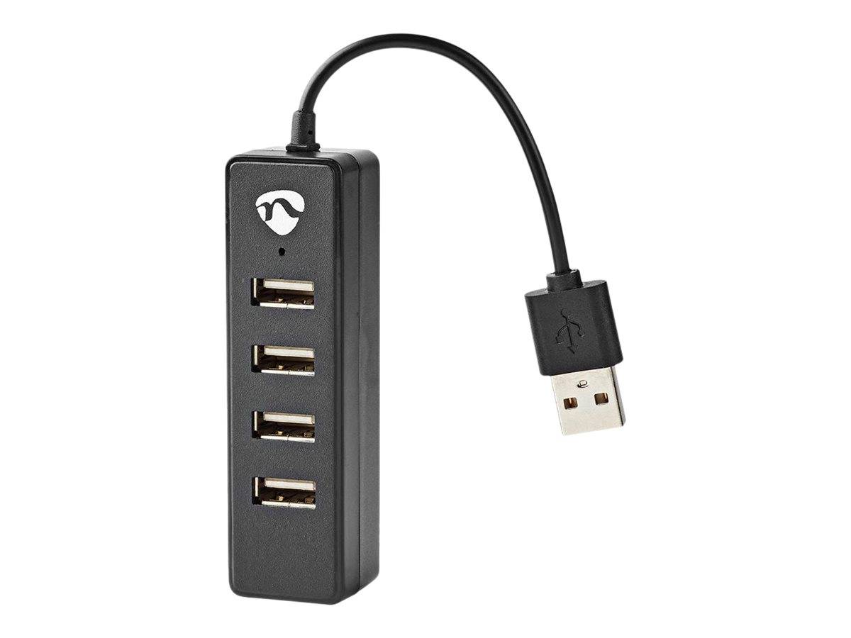 Nedis USB-Hub - USB-A Stecker, 4x USB A Female, 4-Port port(s), USB 2.0,
