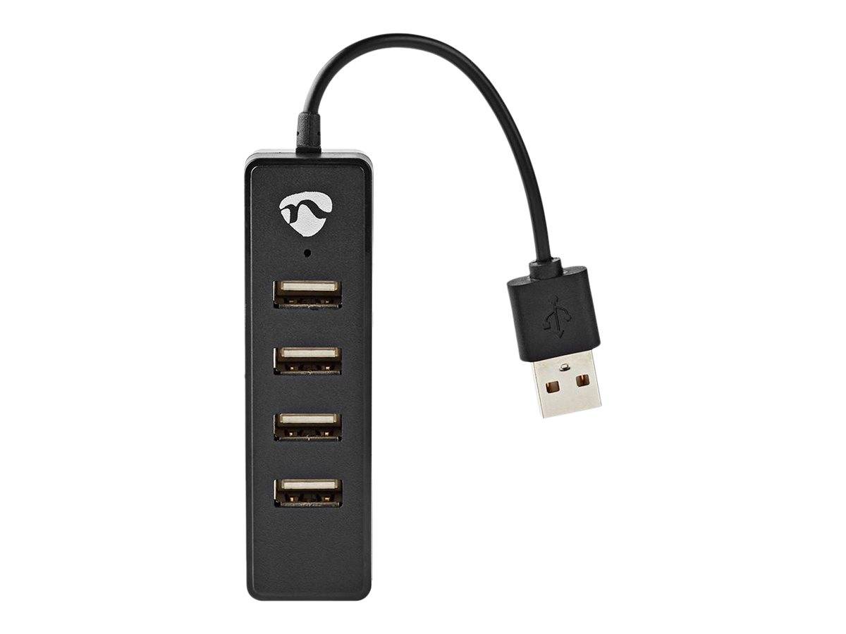 Nedis USB-Hub - USB-A Stecker, 4x USB A Female, 4-Port port(s), USB 2.0,