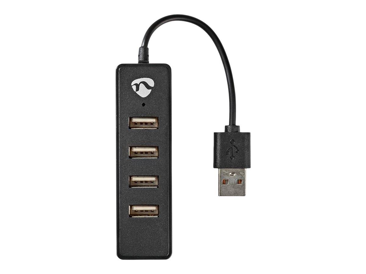 Nedis USB-Hub - USB-A Stecker, 4x USB A Female, 4-Port port(s), USB 2.0,