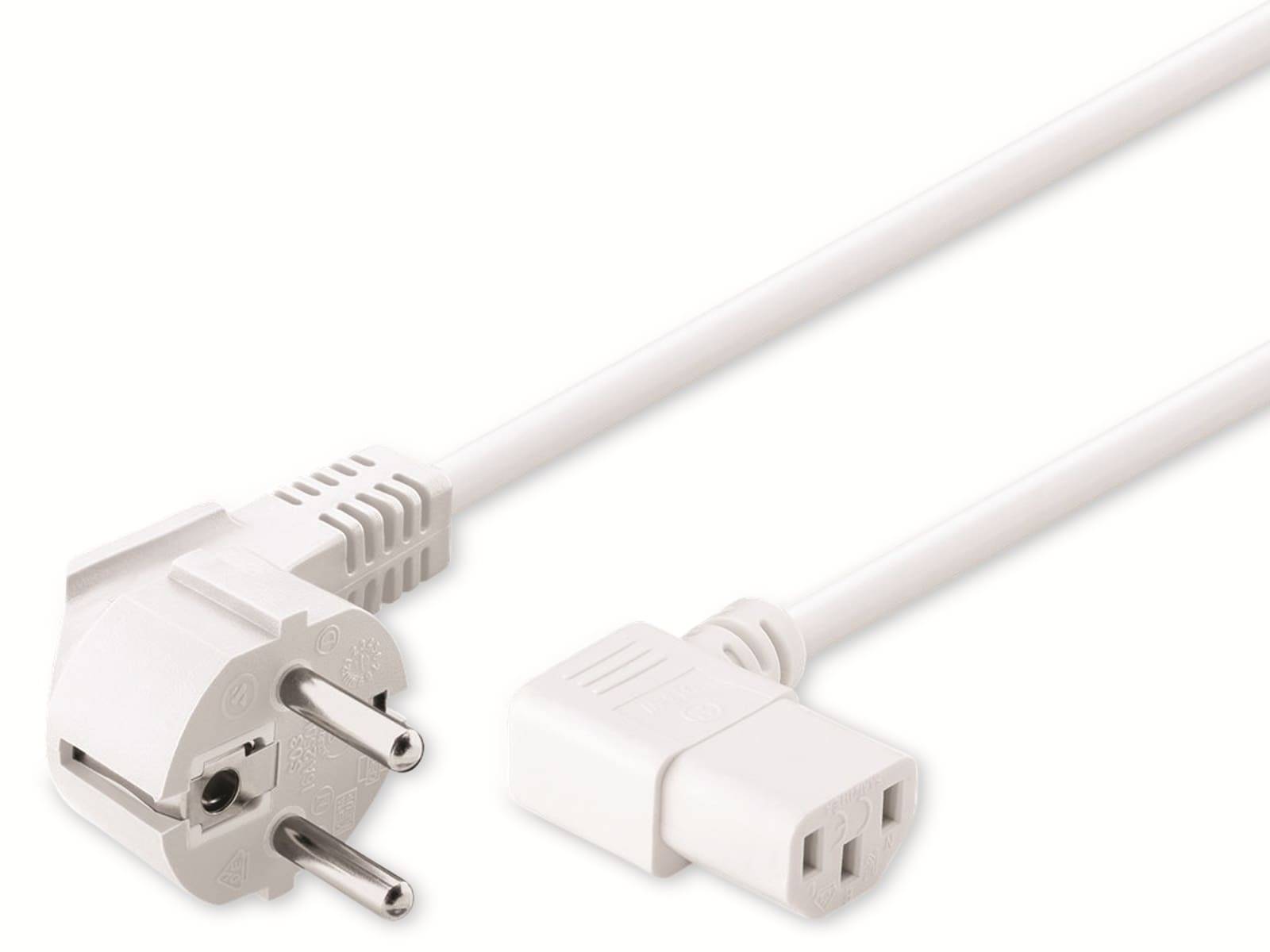 GOOBAY Kaltgerätekabel NK 102 W-150, 1,5 m, weiß