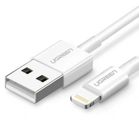 Vernickeltes Kabel 10W USB-A kompatibel mit iPhone-Kabel in Weiß 1m 480 Mbit/s Vernickeltes Kabel 10W USB-A kompatibel mit iPhone-Kabel in Weiß 1m 480 Mbit/s