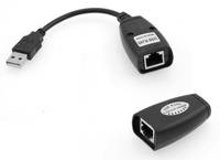 Microconnect USB CAT5e UTP 60m, Netzwerksender & -empfänger, 60 m, Cat5, Windows 7 Enterprise, Mac OS 9.0, Schwarz