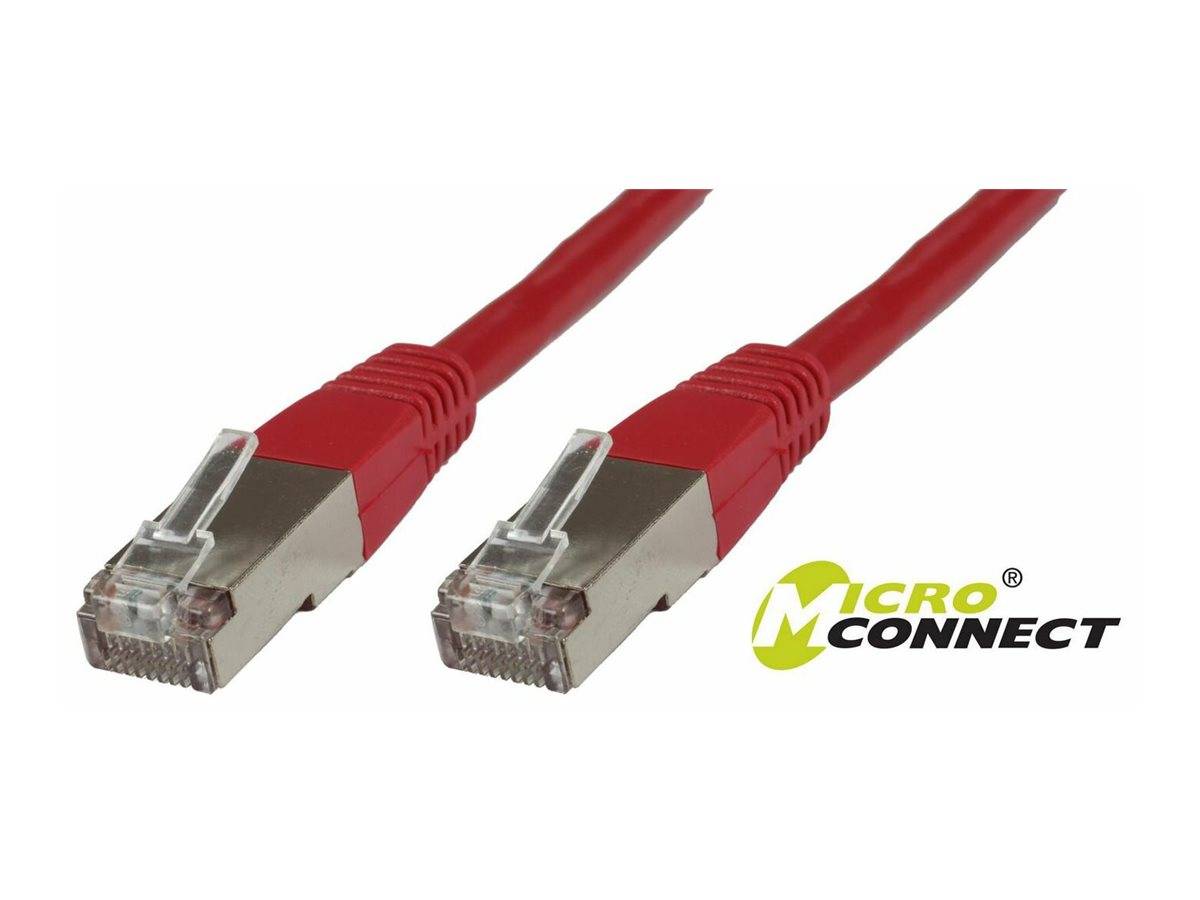 MicroConnect Netzwerkkabel - RJ-45 (M) zu RJ-45 (M)15 m - FTP - CAT 6 - Rot