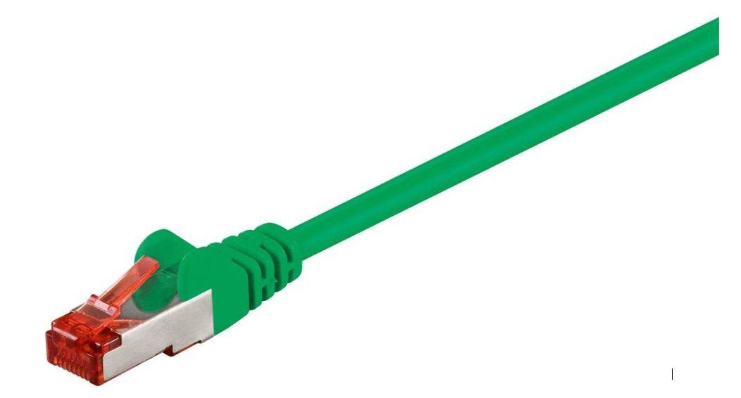 F/UTP CAT6 1m Grüner PVC-Außenschirm : Abschirmung aus Folie