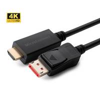 MicroConnect - Adapterkabel - DisplayPort männlich eingerastet zu HDMI männlich - 3 m - Schwarz - unterstützt 4K 60 Hz (