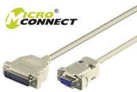 MicroConnect - Serielles / paralleles Kabel - DB-9 (W)