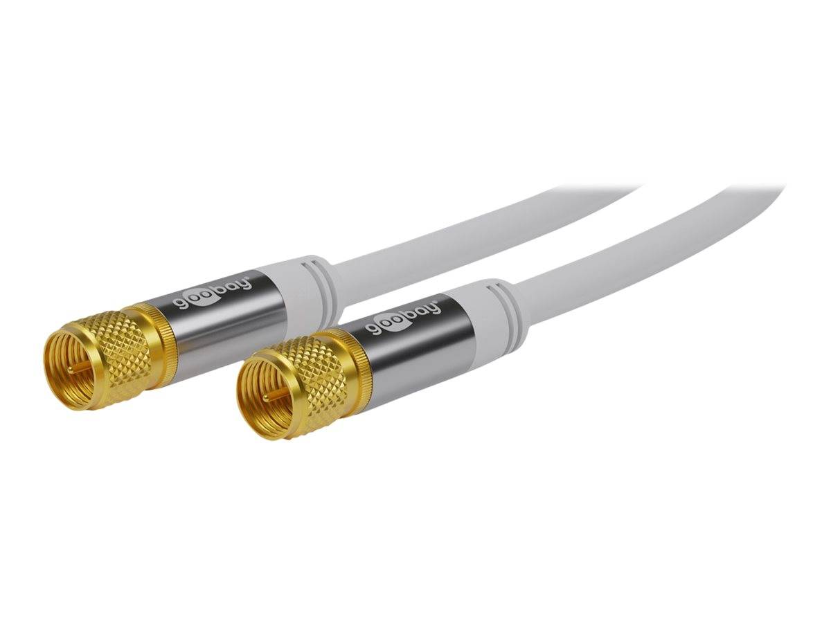 Wentronic goobay - Antennenkabel - F-Stecker männlich zu F-Stecker männlich - 1