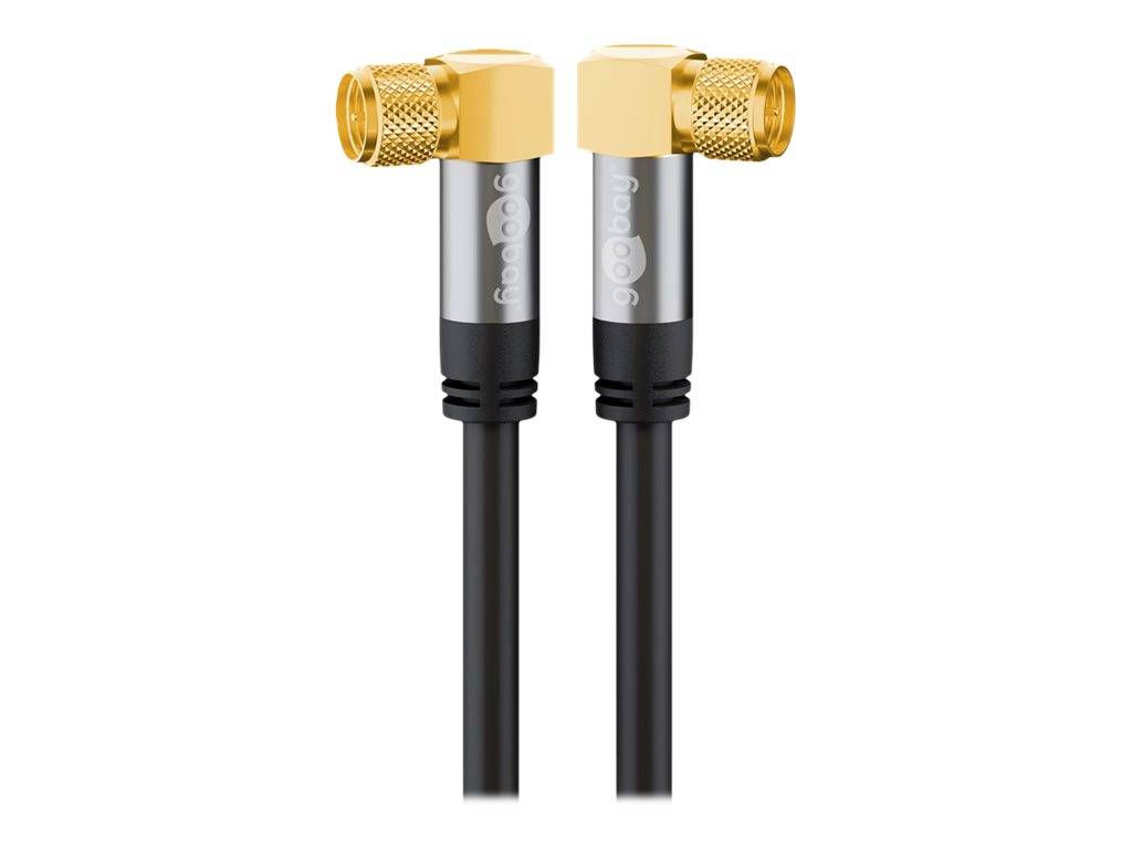 Wentronic goobay - Antennenkabel - F-Stecker männlich gewinkelt zu F-Stecker männlich gewinkelt