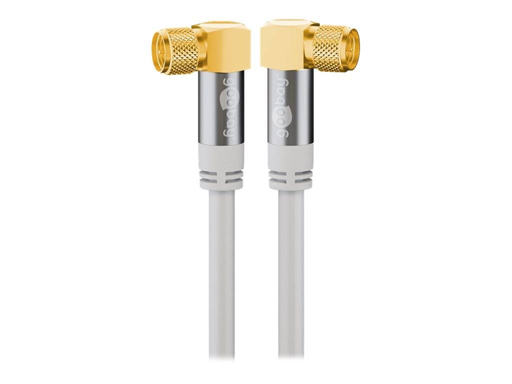 Wentronic goobay - Antennenkabel - F-Stecker männlich gewinkelt zu F-Stecker männlich gewinkelt