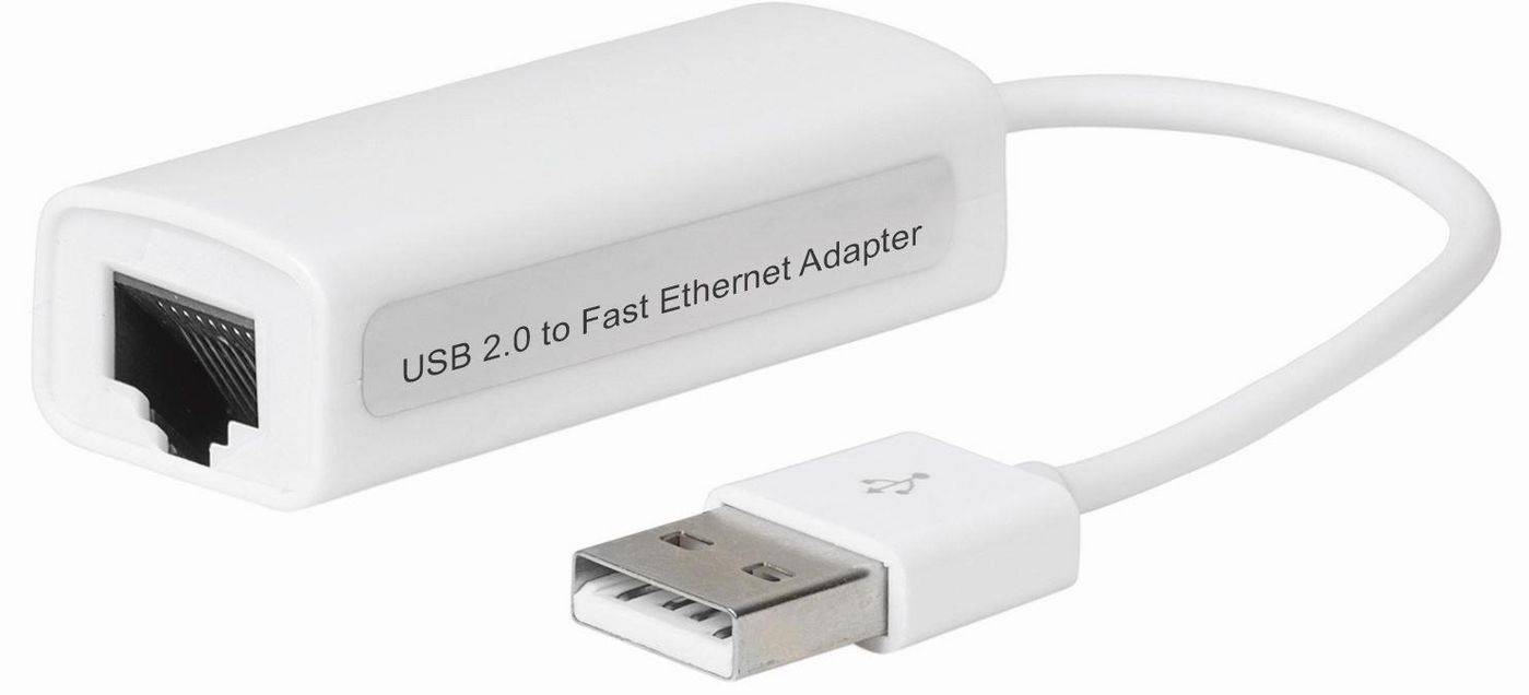USB2.0 zu Ethernet, Weiß Unterstützt Win 7 Vista