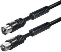 Hapena 13820, 2 m, Koaxial, Koaxial, Schwarz