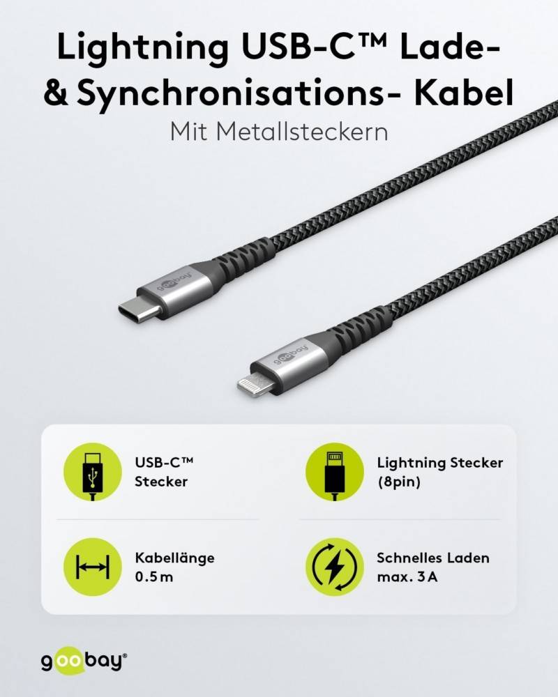 Goobay Micro-USB>USB-A-Kabel 49282