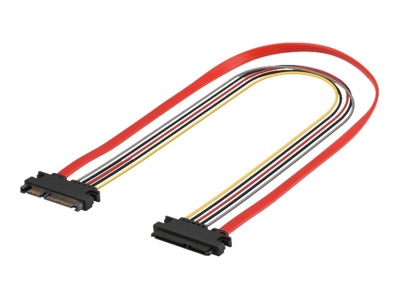 WENTRONIC - goobay - SATA-Kabel - SATA Combo (M) zu SATA Combo (W)