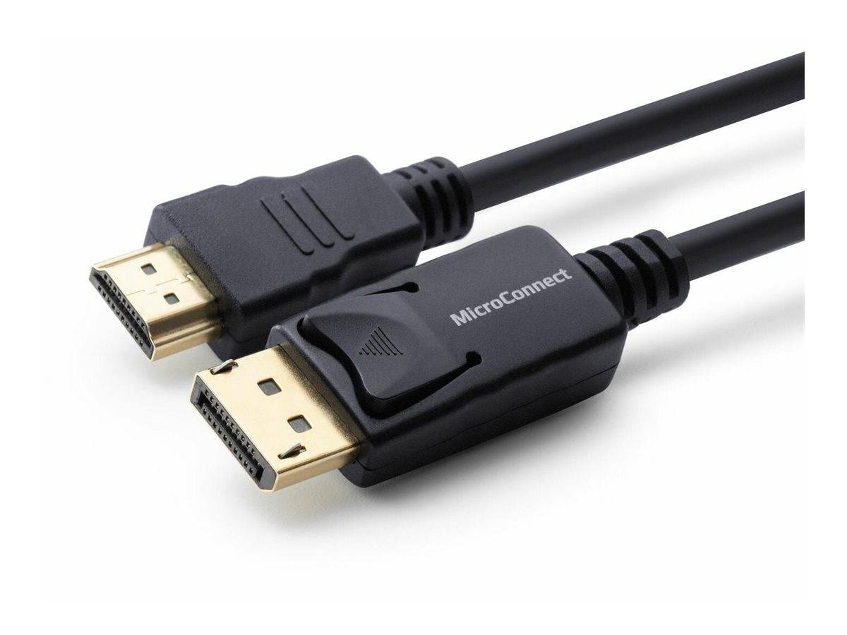 MicroConnect - Adapterkabel - DisplayPort männlich eingerastet zu HDMI männlich