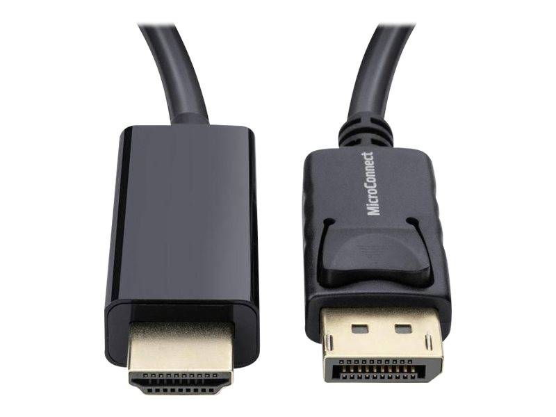 MicroConnect - Adapterkabel - DisplayPort männlich eingerastet zu HDMI männlich