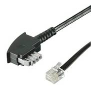 Wentronic goobay - Telefonadapter - RJ-11/RJ-14 (M) bis TAE-N (M) - 6 m - flach