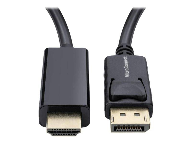 MicroConnect - Adapterkabel - DisplayPort männlich eingerastet zu HDMI männlich
