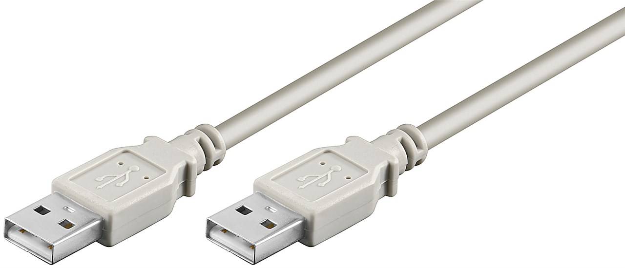 goobay USB 2.0 Hi-Speed Kabel A Stecker auf A Stecker grau 3 m