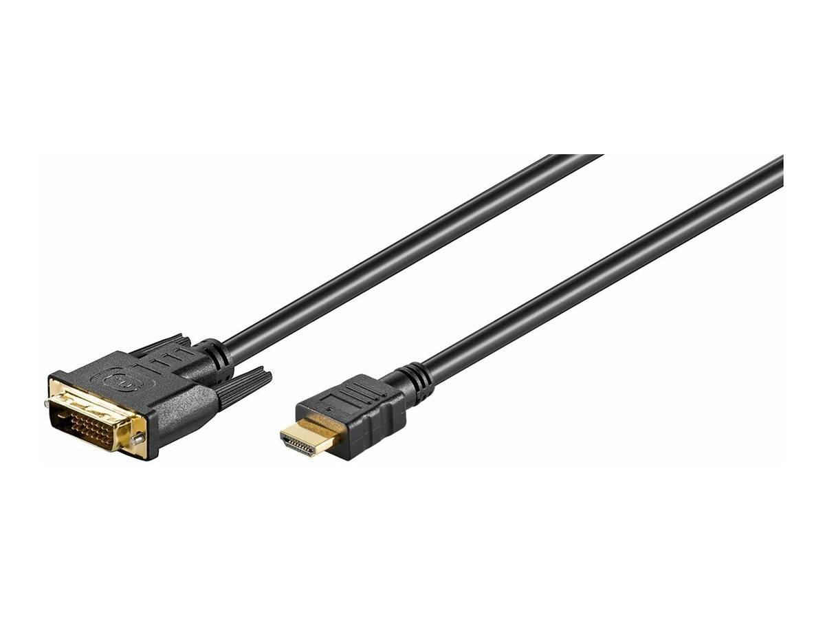 MicroConnect Adapterkabel - Dual Link - HDMImännlich zu DVI-D männlich - 1 m -