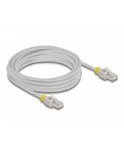 Delock Patch-Kabel - RJ-45 (M) zu RJ-45 (M) - 5 m - 6 mm - S/FTP - CAT 6a - gesc