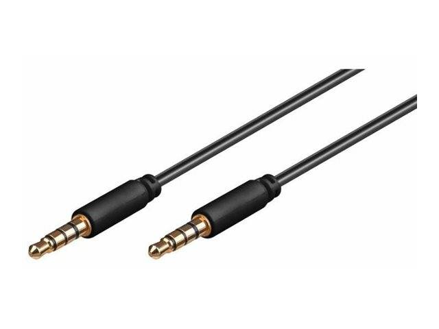 MicroConnect - Audiokabel - 4-poliger Mini-Stecker männlich zu 4-poliger Mini-Stecker männlich