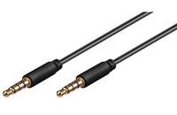 MicroConnect - Audiokabel - 4-poliger Mini-Stecker männlich zu 4-poliger Mini-Stecker männlich